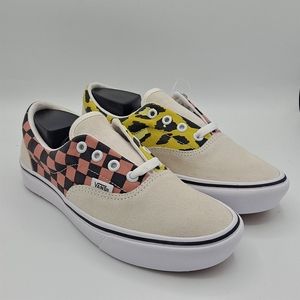 NEW Womens Vans Comfycush Era Mixed Media White Multicolor Sneaker Shoes 6.5 10